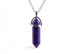 10X Purple Turquoise Pendant Hexagon Prism Beads Charms 10X Purple Turquoise Pendant Hexagon Prism Beads Charms