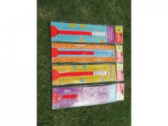 36Pcs Classroom Thermometer & Goal Chart Stripes Assorted