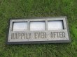 1Pc Vintage Photo Frame HAPPILY EVER AFTER Light Desktop or Wall