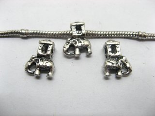 20 Alloy European Elephant Thread Beads ac-sp473