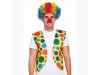 1Set Unisex Dress up Rainbow Clown Wigs & Red Foam Clown Noses