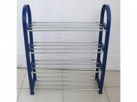 1X New Dark Blue 4-Tier Shoe Holder Display Rack