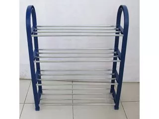 1X New Dark Blue 4-Tier Shoe Holder Display Rack