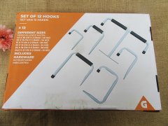 1Set x 12Pcs Heavy Duty Power Parkside Hook Set For Business & I 1Set x 12Pcs Heavy Duty Power Parkside Hook Set For Business & I