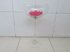 4Pcs Wine Glass Flower Vase 35cm High Wedding Favor 4Pcs Wine Glass Flower Vase 35cm High Wedding Favor