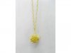 5X Chain Necklaces w/Yellow Flower Pendant Iron Art 5X Chain Necklaces w/Yellow Flower Pendant Iron Art