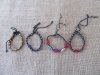 12X Knitted Drawstring Bracelets 65mm Dia. Assorted