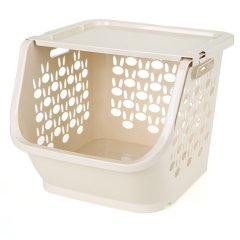 1Pc White Fruit Vegetable Container Basket Storage Kitchen