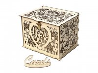 1Pc Decorative Rustic Wishing Well Card Box Wedding Favor - I Lo