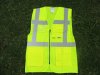 1Pc M Size Green Neon Security Safety Vest High Visibility Refle