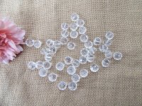 450g (Approx 180pcs) Clear Rondelle Faceted Crystal Beads 14mm