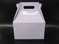 15Pcs Purple Dot Paper Cake Gift Bomboniere Boxes Wedding Favour