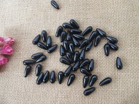 250g (430Pcs) Black Teardrop Simulate Pearl Beads Loose Beads