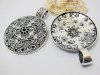 20 Alloy Metal Tibetan Style Round Pendants ac-mp168