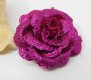 300 Fuschia Artificial Rose Flower Head Buds 35x18mm