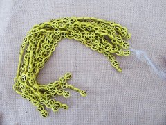 10Strands x 26Pcs Yellow Peace Gemstome Beads 15x3mm
