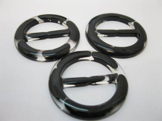 98Pcs Black Buckles 30mm Wedding Favor