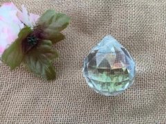 5Pcs AB Clear Lead Crystal Balls for Suncatcher 50x55mm