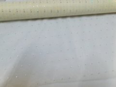 4x1Roll Ivory Organza Ribbon 49cm Wide for Craft