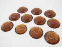 84 Round Flatback Beads Rhinestone Craft Embellishment - Coffee