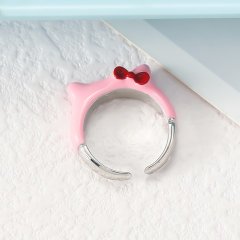 20Pcs Kids Cute Cartoon Kawaii Finger Adjustable Open Ring