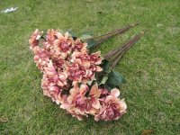 12Pcs Peony Silk Artificial Flower Bouquet Party Home Decor