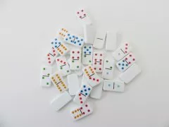 24Packs Dominoes 28 Double Six Colour Dot Dominoes Toy 24Packs Dominoes 28 Double Six Colour Dot Dominoes Toy