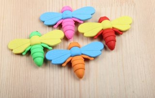 36pcs Colorful Dragonfly Erasers Mixed Color