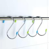 3Sheets x 8Pcs Universal Hook Hanger S-Shape Pot Rack Hooks Home