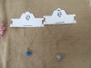 6Pcs Irregular Gemstone Stone Pendants Necklace Assorted
