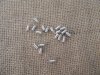 100Pkts X 20Pcs Silver Plated Spring Coil Ends Connector Finding