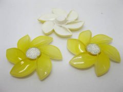 20Pcs Yellow Flower Hairclip Jewelry Finding Beads 6cm 20Pcs Yellow Flower Hairclip Jewelry Finding Beads 6cm