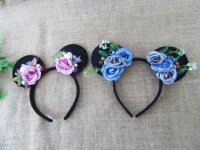 6Pcs Funny Floral Flower On Headbands Hair Band Hair Hoop Assort