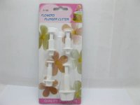 1Set X 4Pcs Flowers Plunger Cutter Cake Decorating