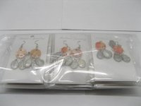 60 Pairs Metal Hook Sea Shell Earrings ch-e95