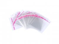 1000 Clear Self-Adhesive Seal Plastic Bag 14x12cm