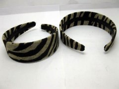 1Pc New Coffee Stripe Wide Hairbands 38mm Wide