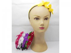 1 New 2 Layer Hair Band with Attached Flower New 1 New 2 Layer Hair Band with Attached Flower New