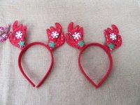 12 Christmas Deer Antlers Headband Hair Band Party Prop