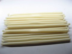 20 White Plastic Crochet Hook Needle for Crafts 5mm