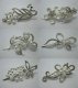 4Pcs Silvery Hair Clips W/ Rhinestone & Pearl Assorted 4Pcs Silvery Hair Clips W/ Rhinestone & Pearl Assorted
