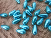 250g (430Pcs) Blue Teardrop Simulate Pearl Beads Loose Beads