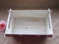 3Pcs Wood Look Joint Crate DIY Box Storage Organizer