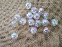 3Sheet x 48Pcs Plastic Shiny AB Color Round Beads 16mm dia 3Sheet x 48Pcs Plastic Shiny AB Color Round Beads 16mm dia