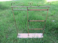 1X Copper 3-Layer Earring Ear Studs & Necklace Display Stand