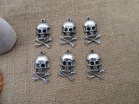 50Pcs New Pirate Skull Beads Charms Pendants Jewellery Findings 50Pcs New Pirate Skull Beads Charms Pendants Jewellery Findings