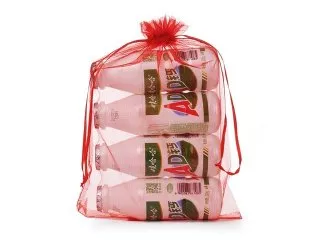 98 Red Drawstring Jewelry Gift Pouches 30x20cm