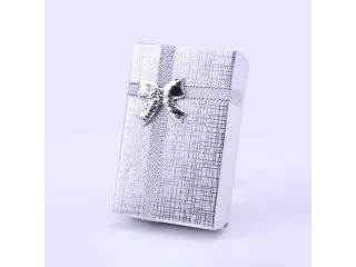 16 New Silver Gift Case for Necklace & Ring 8x5cm