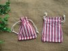 3Pkt x 10Pcs White Red Striped Drawstrings Gift Pouches 12x9cm 3Pkt x 10Pcs White Red Striped Drawstrings Gift Pouches 12x9cm