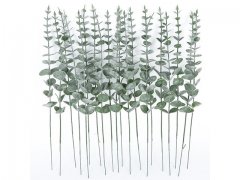 20Pcs Artificial Eucalyptus Leaves for Wedding Centerpiece Flora 20Pcs Artificial Eucalyptus Leaves for Wedding Centerpiece Flora